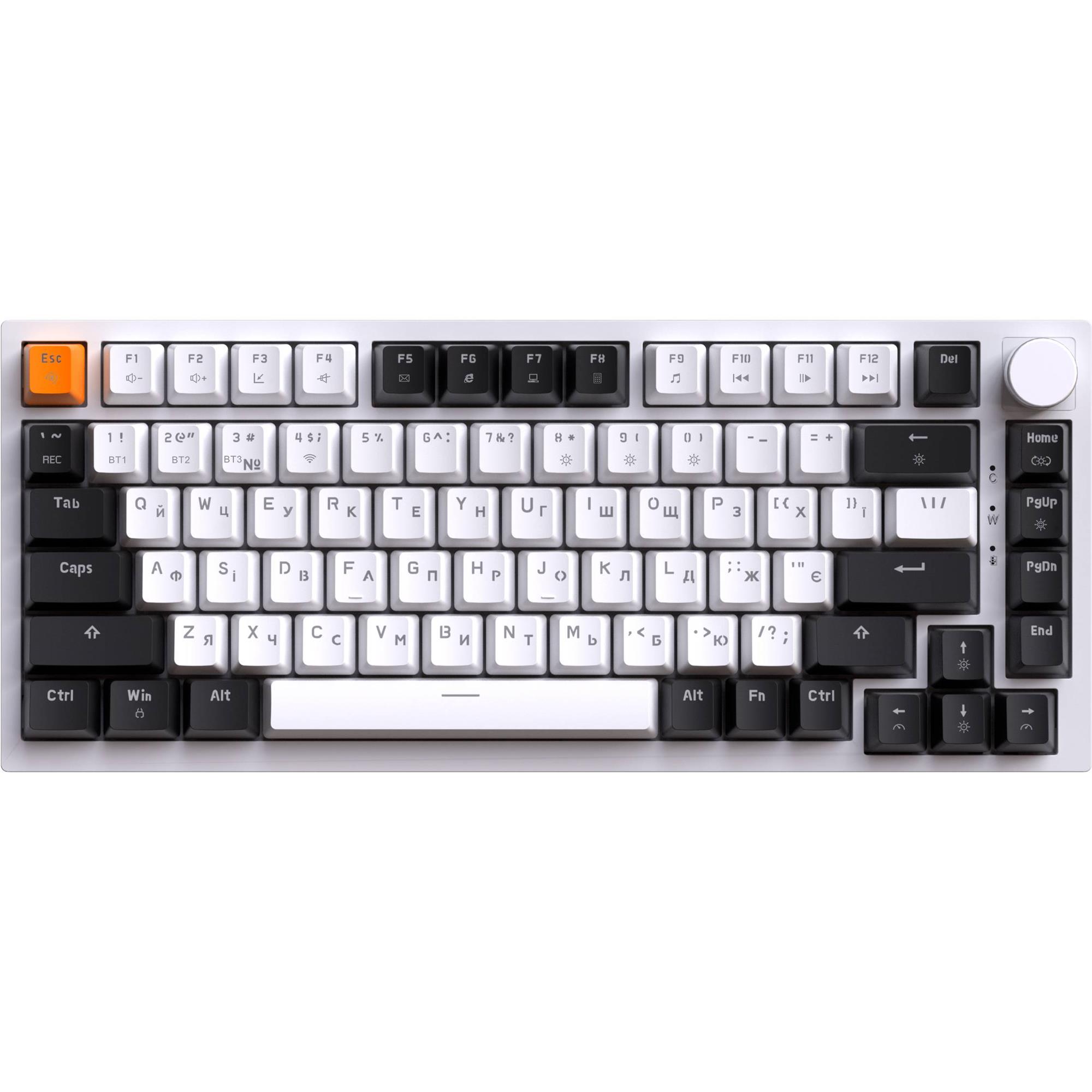 Клавіатура GamePro Asgard Valhalla MK160W Pro Бездротова Біла