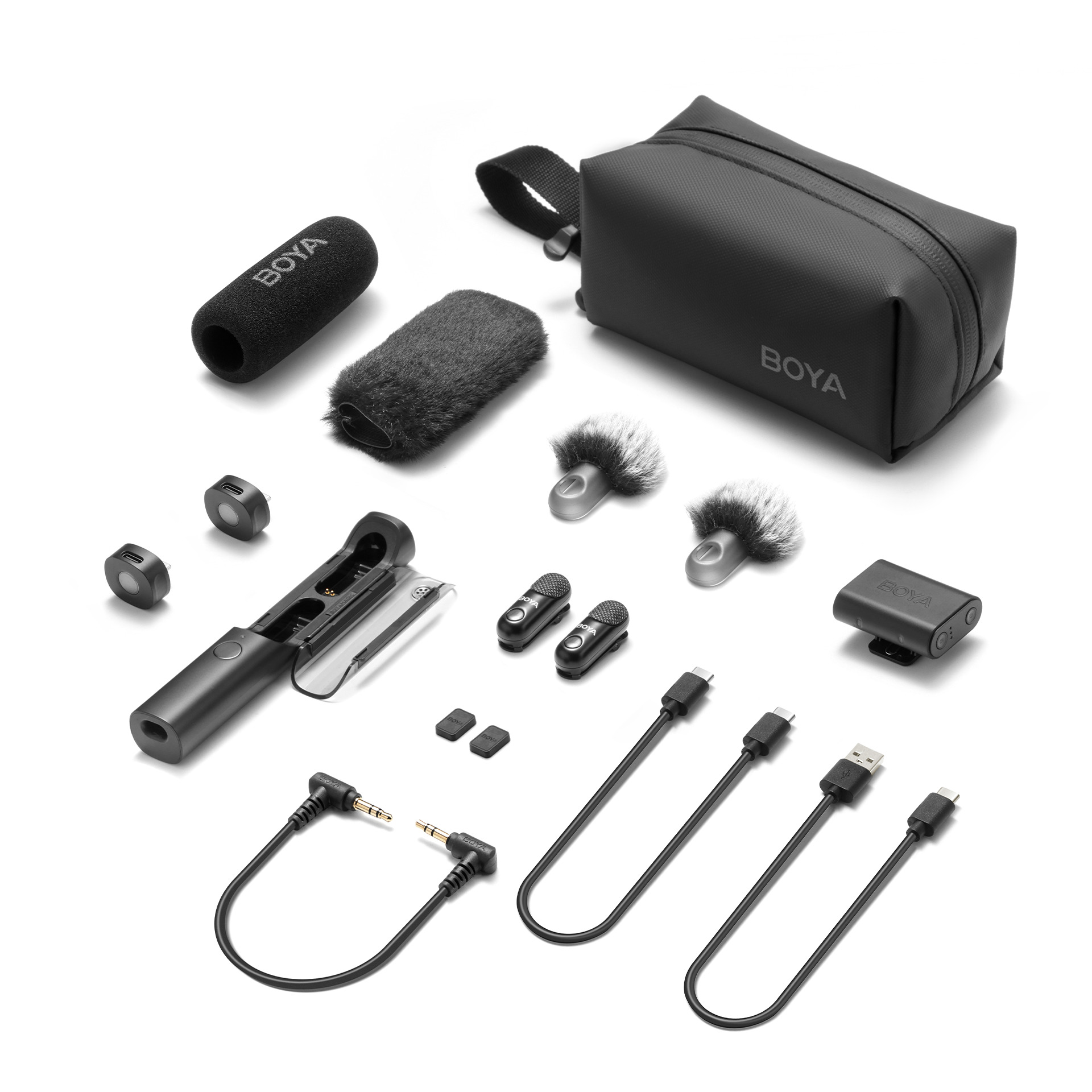 Мікрофон BOYA Magic-02 Type-C/Lightning Black