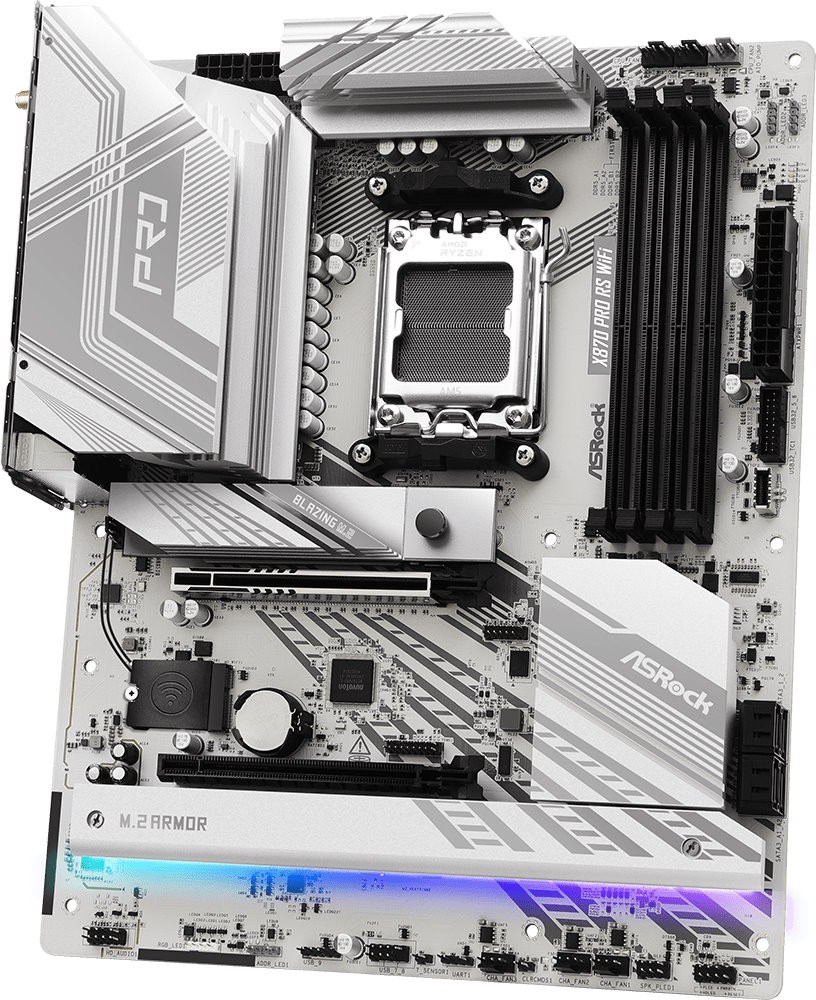 Материнська плата ASRock X870 Pro RS WiFi Socket AM5