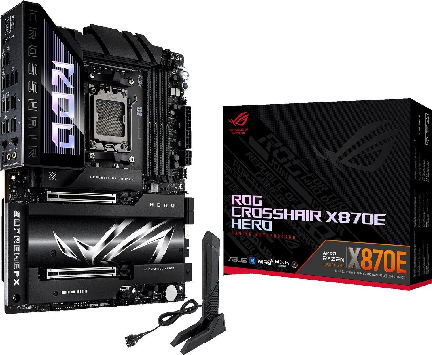 Материнська плата Asus ROG Crosshair X870E Hero Socket AM5