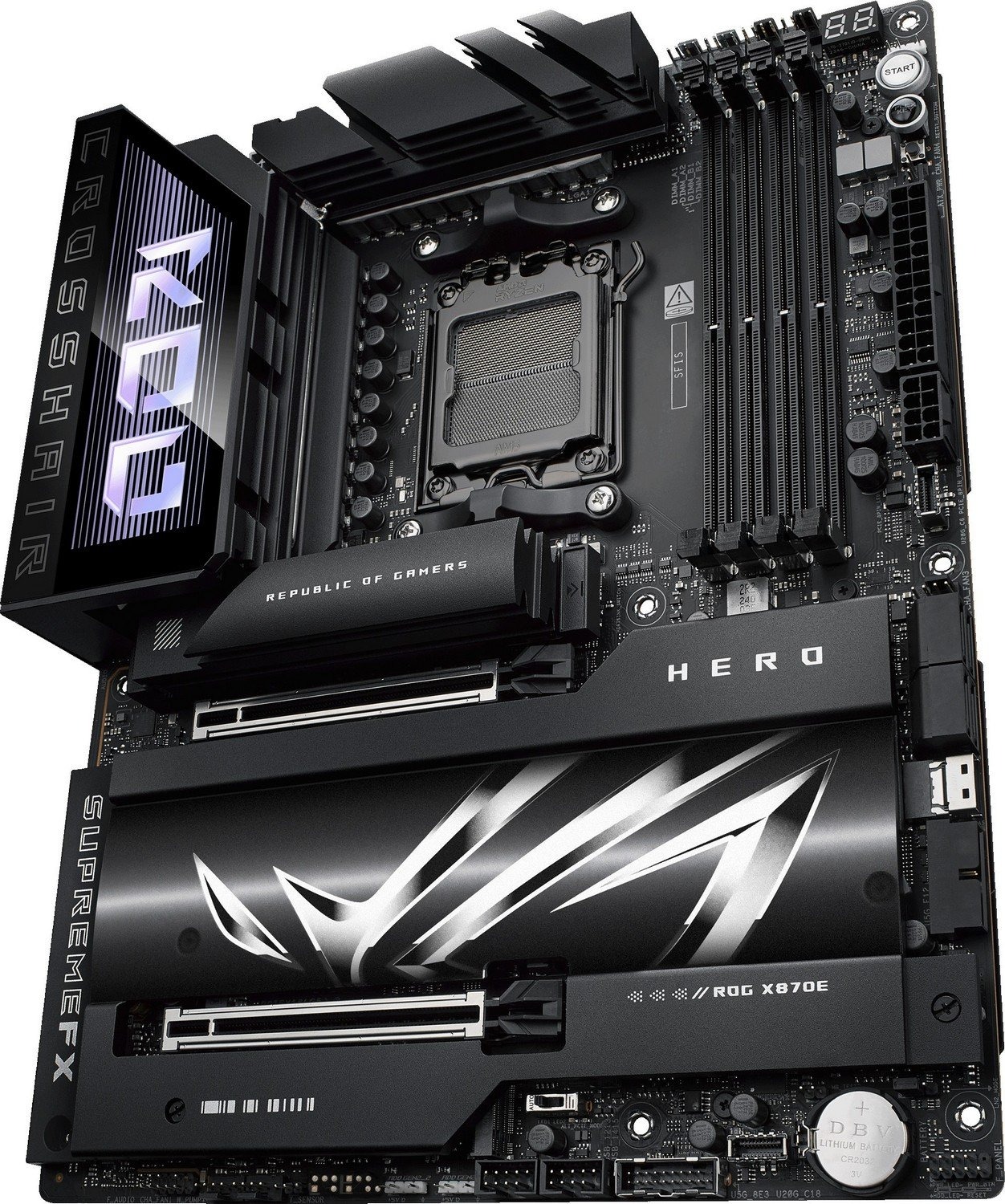 Материнська плата Asus ROG Crosshair X870E Hero Socket AM5