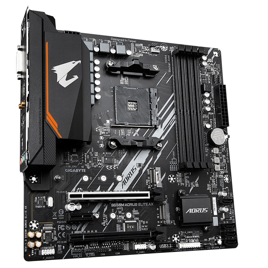 Материнська плата Gigabyte B550M Aorus Elite AX Socket AM4