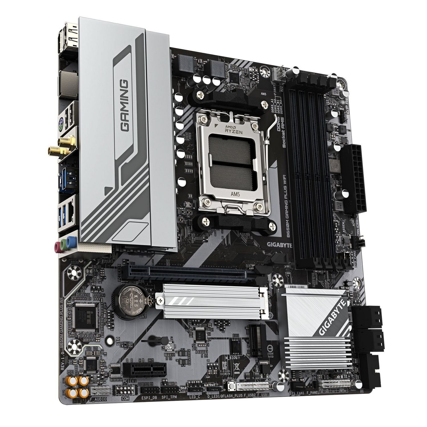 Материнська плата Gigabyte B650M Gaming Plus WiFi Socket AM5 Материнська плата Gigabyte B650M Gaming Plus WiFi Socket AM5