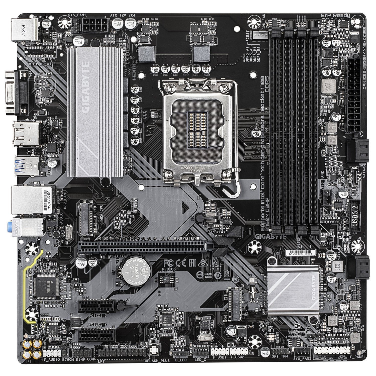 Материнська плата Gigabyte B760M D3HP Socket 1700