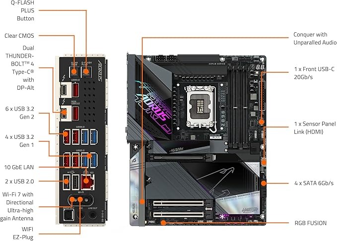 Материнська плата Gigabyte Z890 Aorus Master Socket 1851