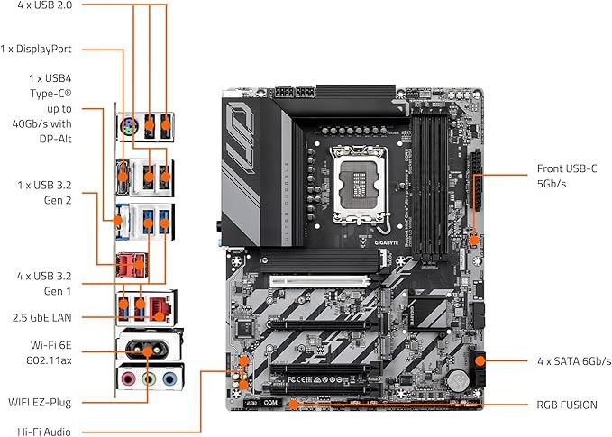 Материнська плата Gigabyte Z890 UD WiFi6E Socket 1851 Материнська плата Gigabyte Z890 UD WiFi6E Socket 1851