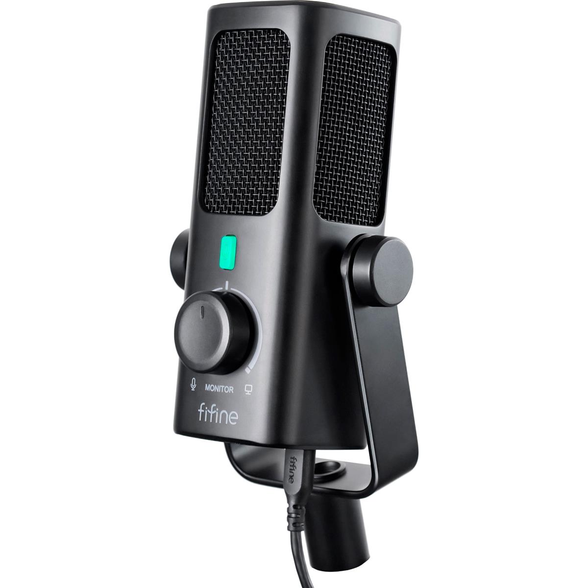 фото Мікрофон для ПК/для стрімінгу, подкастів Fifine Profile 3 USB Black