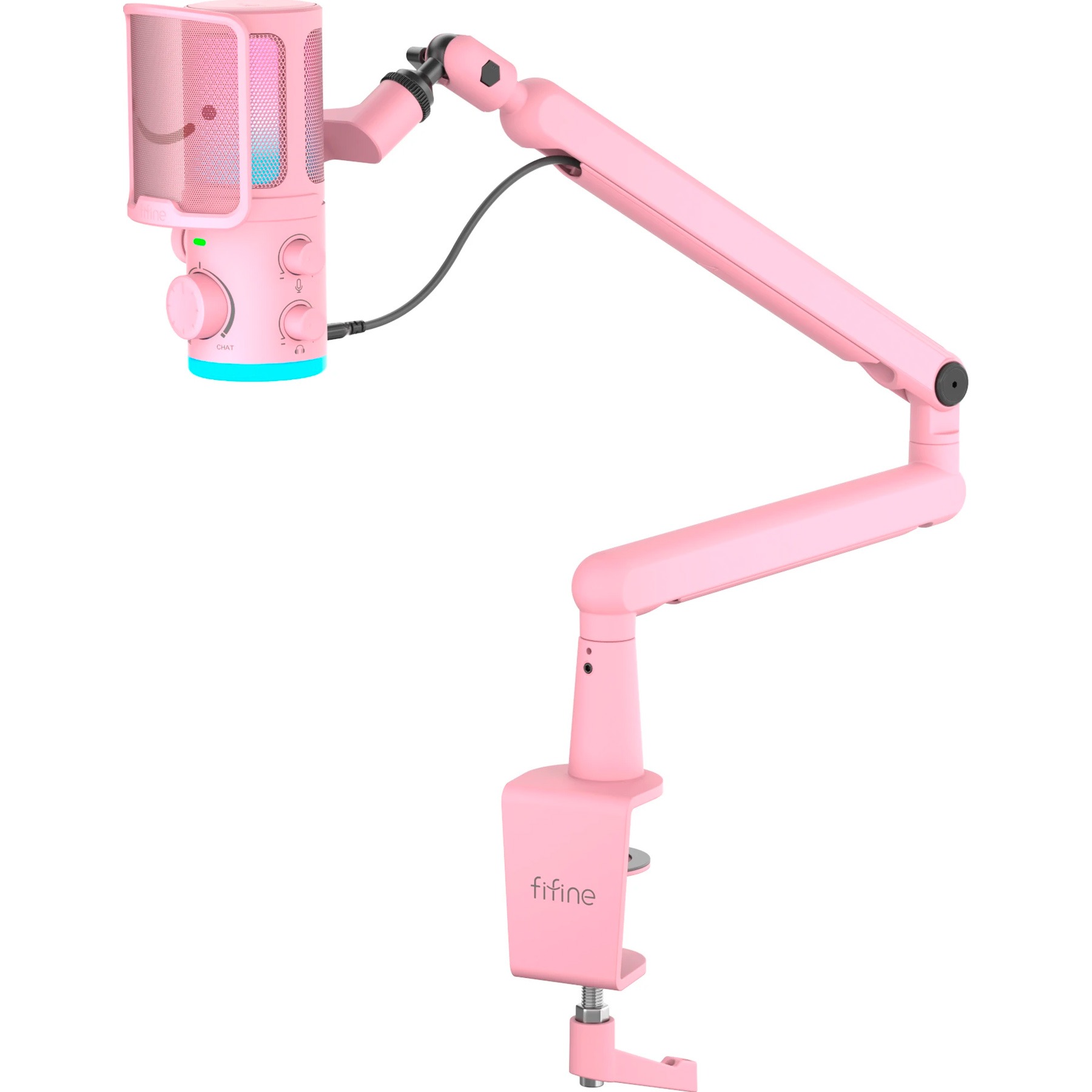 фото Мікрофон студійний/ для стрімінгу, подкастів Fifine TAM6P Pink
