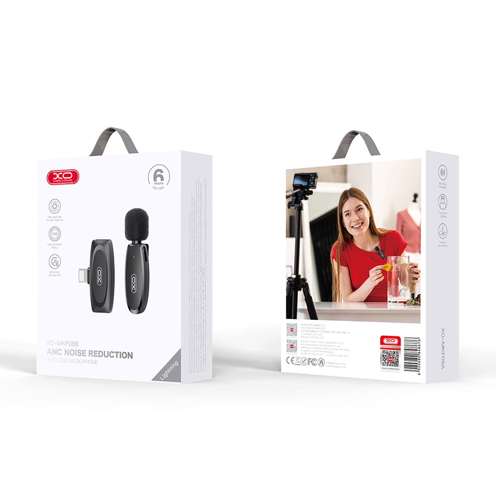 фото Мікрофонна радіосистема для смартфона XO MKF08B Lightning