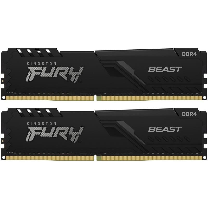 Модуль пам`ятi DDR4 2x16GB/2666 Kingston Fury Beast Black (KF426C16BB1K2/32)