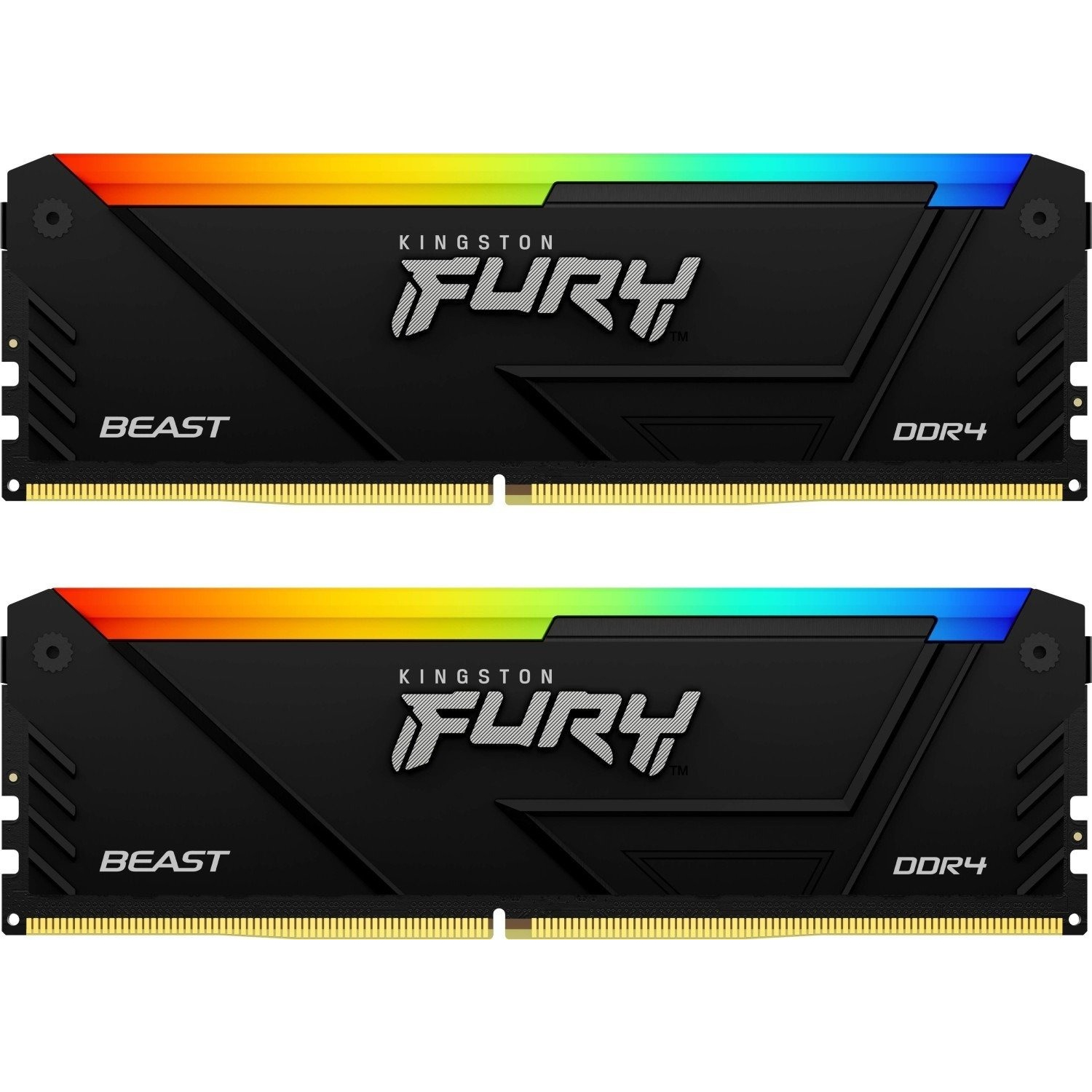 Модуль пам`яті DDR4 2x16GB/3200 Kingston Fury Beast RGB (KF432C16BB12AK2/32)