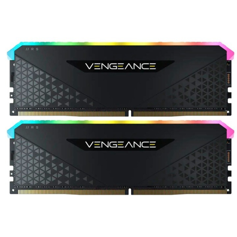 Модуль пам`ятi DDR4 2x16GB/3600 Corsair Vengeance RGB RS Black (CMG32GX4M2D3600C18)