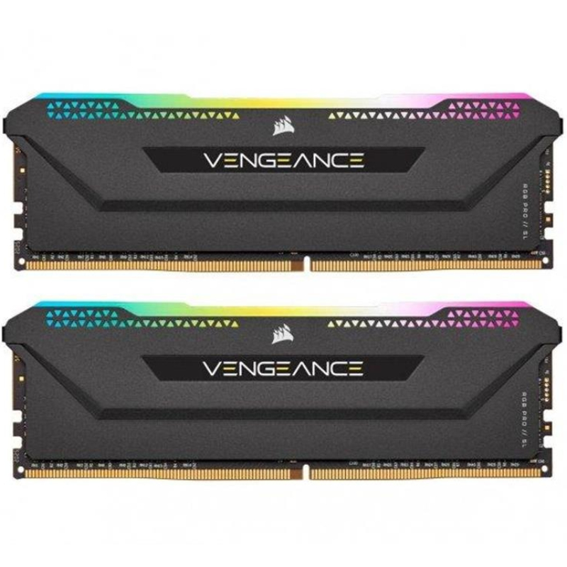 Модуль пам`ятi DDR4 2x16GB/3600 Corsair Vengeance RGB Pro SL Black (CMH32GX4M2D3600C18)