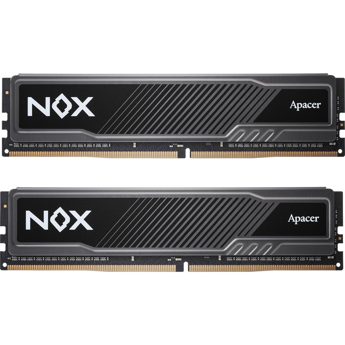 Модуль пам`ятi DDR4 2x8GB/2666 Apacer NOX (AH4U16G26C08YMBAA-2)