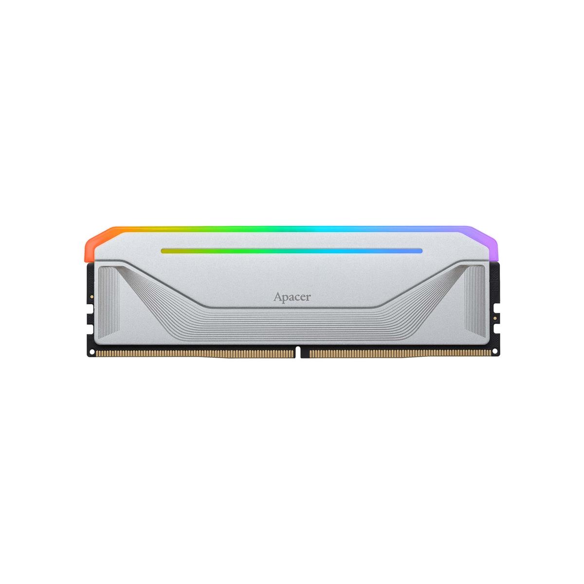 Модуль пам`ятi DDR5 2x16GB/5600 Apacer NOX RGB Silver (AH5U32G56C522NWAA-2)