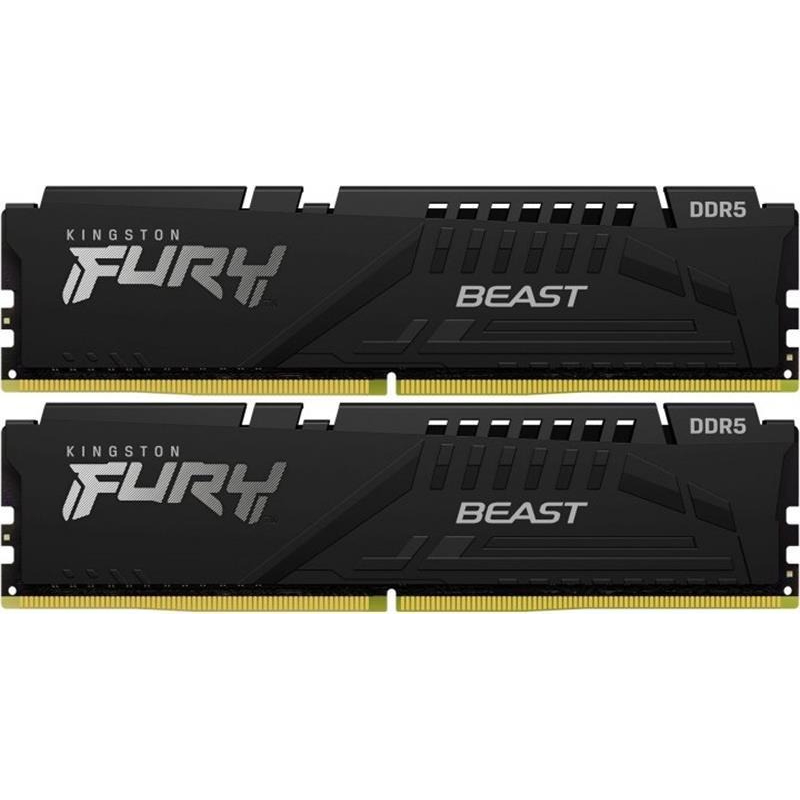 Модуль пам`яті DDR5 2x16GB/5600 Kingston Fury Beast Black (KF556C36BBEK2-32)