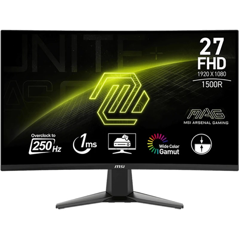 Монітор MSI 27" MAG 27C6X VA Black Curved 250Hz