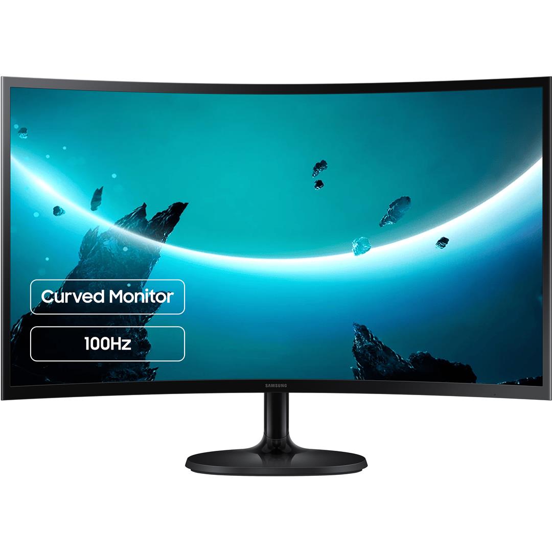 Монiтор Samsung 27" Essential S3 LS27D360 (LS27D360GAIXCI) VA Black Curved 100Hz