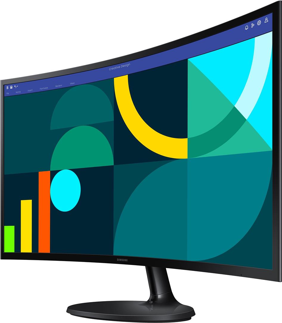 Монiтор Samsung 27" Essential S3 LS27D360 (LS27D360GAIXCI) VA Black Curved 100Hz