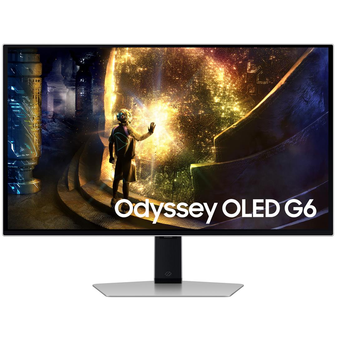 Монiтор Samsung 27" Odyssey G6 LS27DG612S (LS27DG612SIXCI) OLED Silver 240Hz