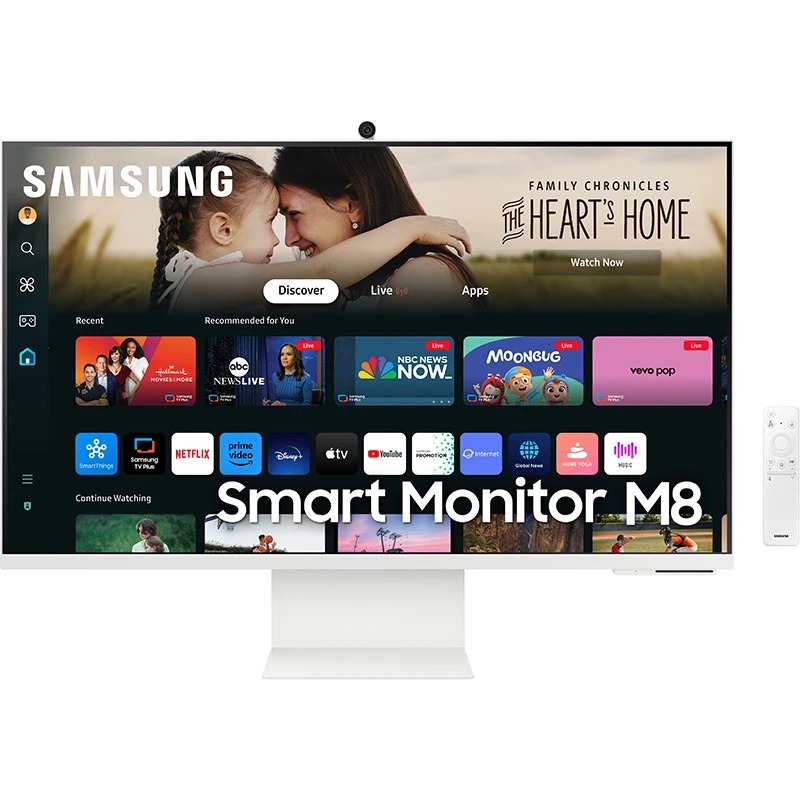 Монiтор Samsung 32" Smart Monitor M8 (LS32DM801UIXUA) VA White