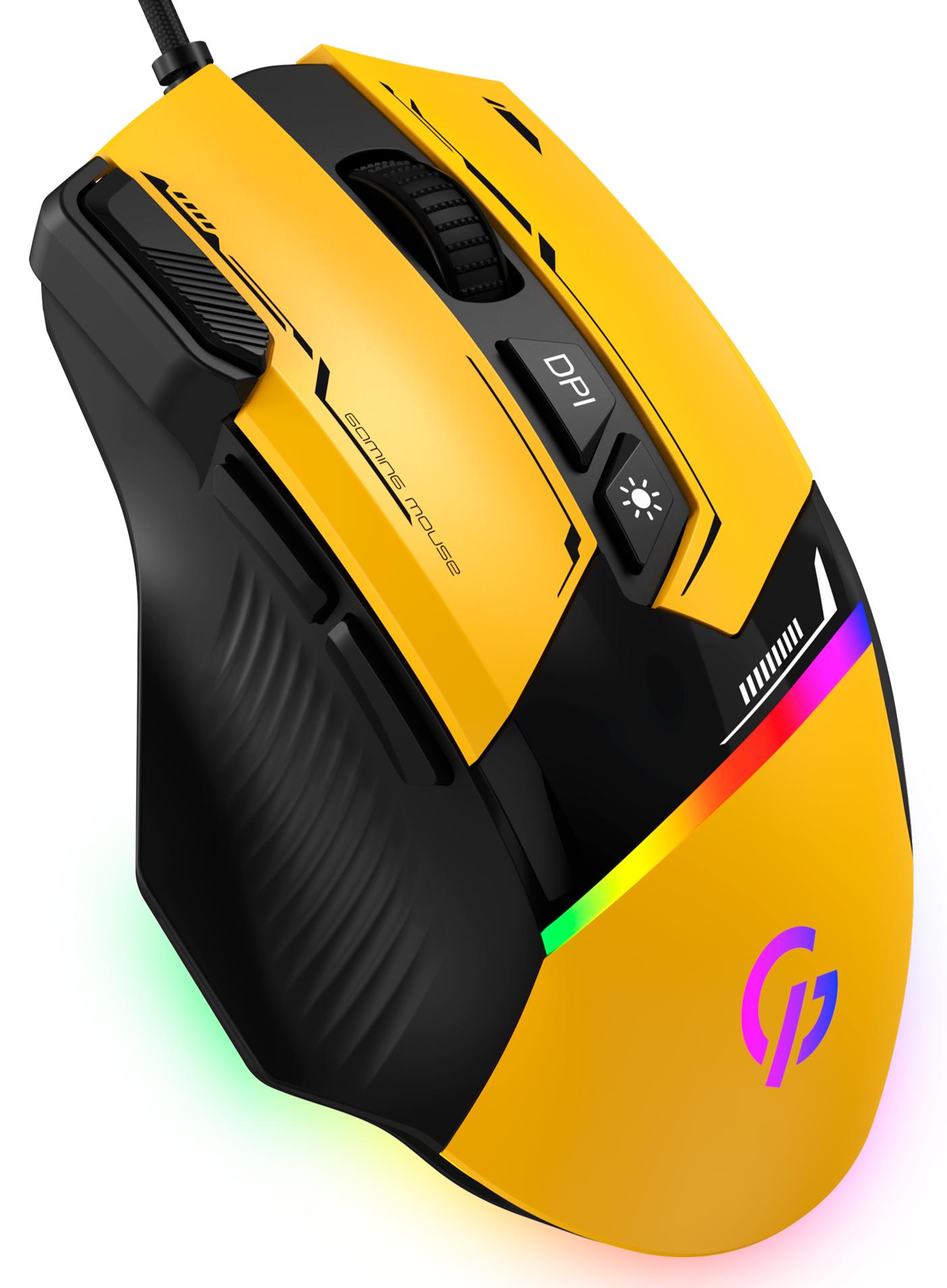 Миша GamePro GM300BL Yellow-Black