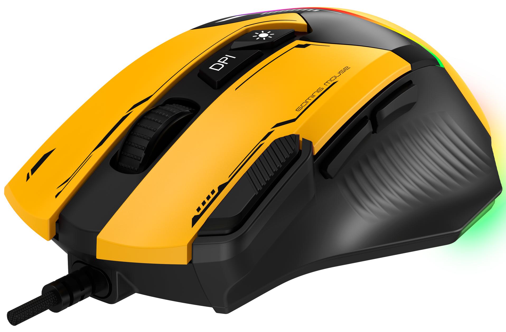 Миша GamePro GM300BL Yellow-Black