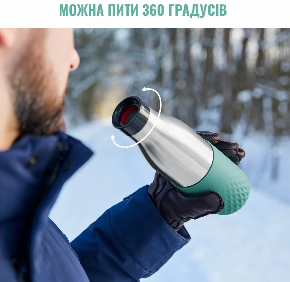 Термопляшка Tefal Bludrop Green 700 мл (N3111210) Термопляшка Tefal Bludrop Green 700 мл (N3111210)