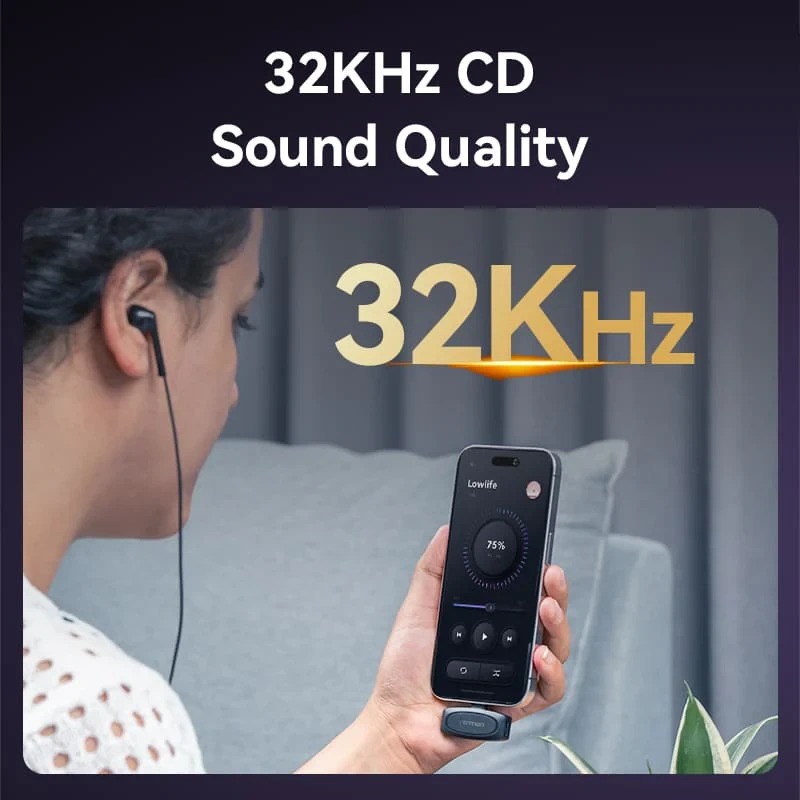 фото Мікрофонна радіосистема для смартфона Vention USB-C 2-Pack Wireless Lavalier Black (NCBB0)