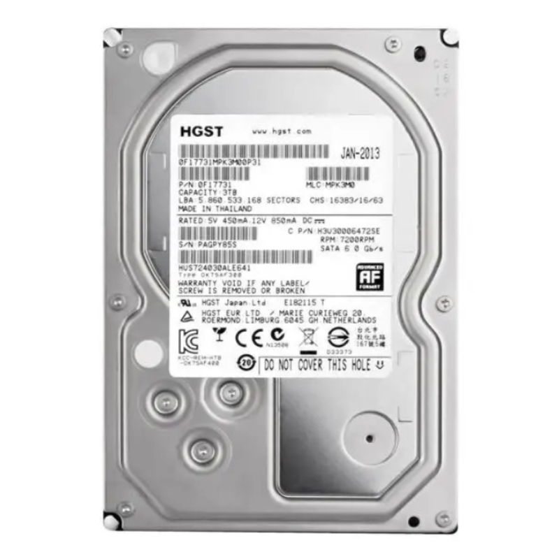 Накопичувач HDD SATA 2.0Tb Hitachi Deskstar 7K3000 7.2K 6G SATA 3.5 (HUA723020ALA640)_Refurbished