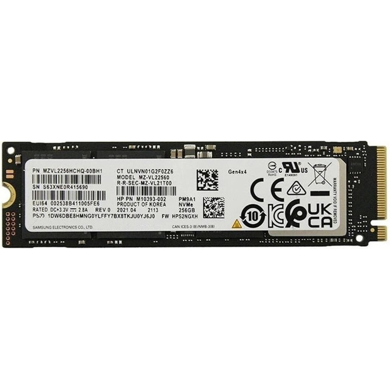Накопитель SSD 256GB Samsung PM9A1 M.2 2280 PCIe 4.0 x4 V-NAND