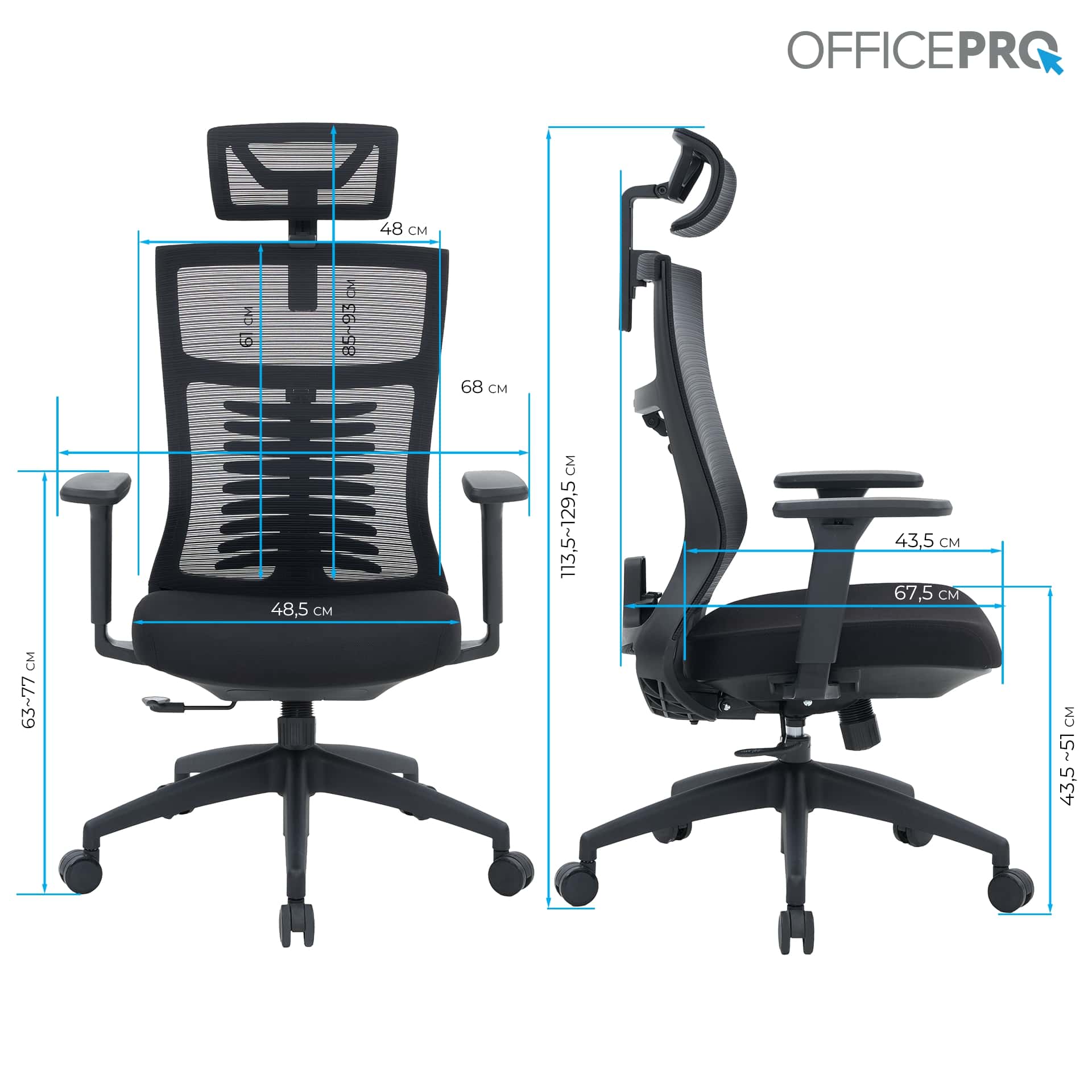 Кресло офисное OfficePro Balance OC550-B-B-B Black Кресло офисное OfficePro Balance OC550-B-B-B Black