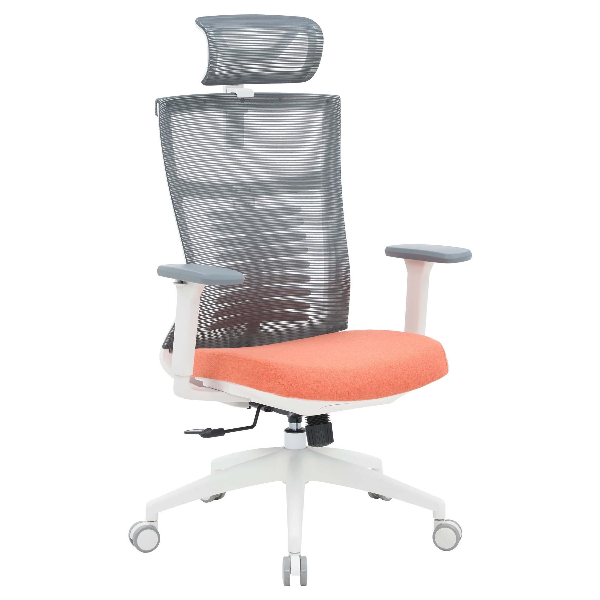Кресло офисное OfficePro Balance OC550-W-DG-OR White/Dark Gray/Orange Кресло офисное OfficePro Balance OC550-W-DG-OR White/Dark Gray/Orange