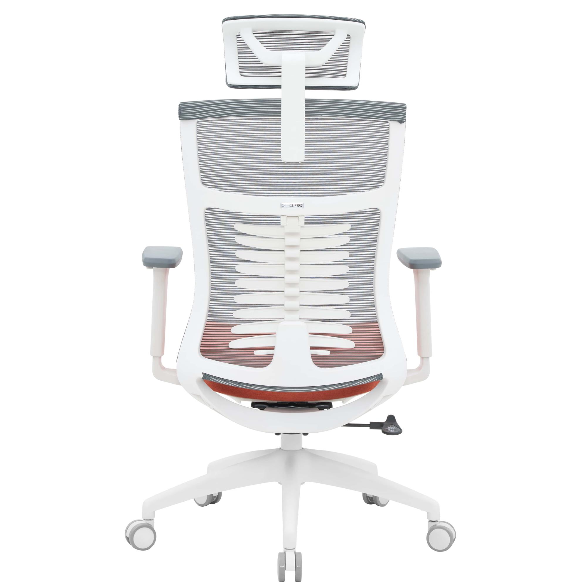 Кресло офисное OfficePro Balance OC550-W-DG-OR White/Dark Gray/Orange Кресло офисное OfficePro Balance OC550-W-DG-OR White/Dark Gray/Orange