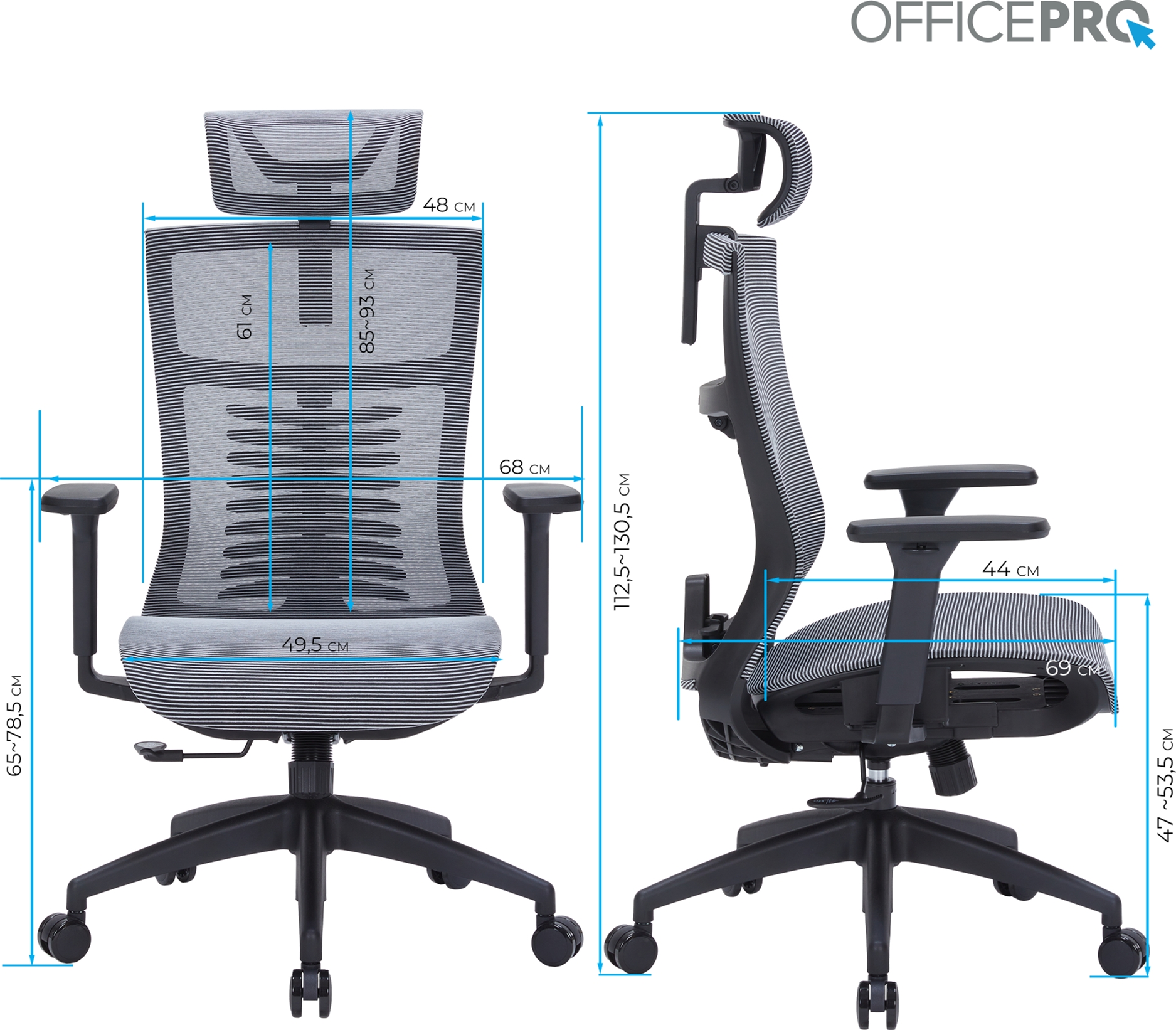 Кресло офисное Officepro Balance OC620-B-DG-DG Black/Dark Gray Кресло офисное Officepro Balance OC620-B-DG-DG Black/Dark Gray