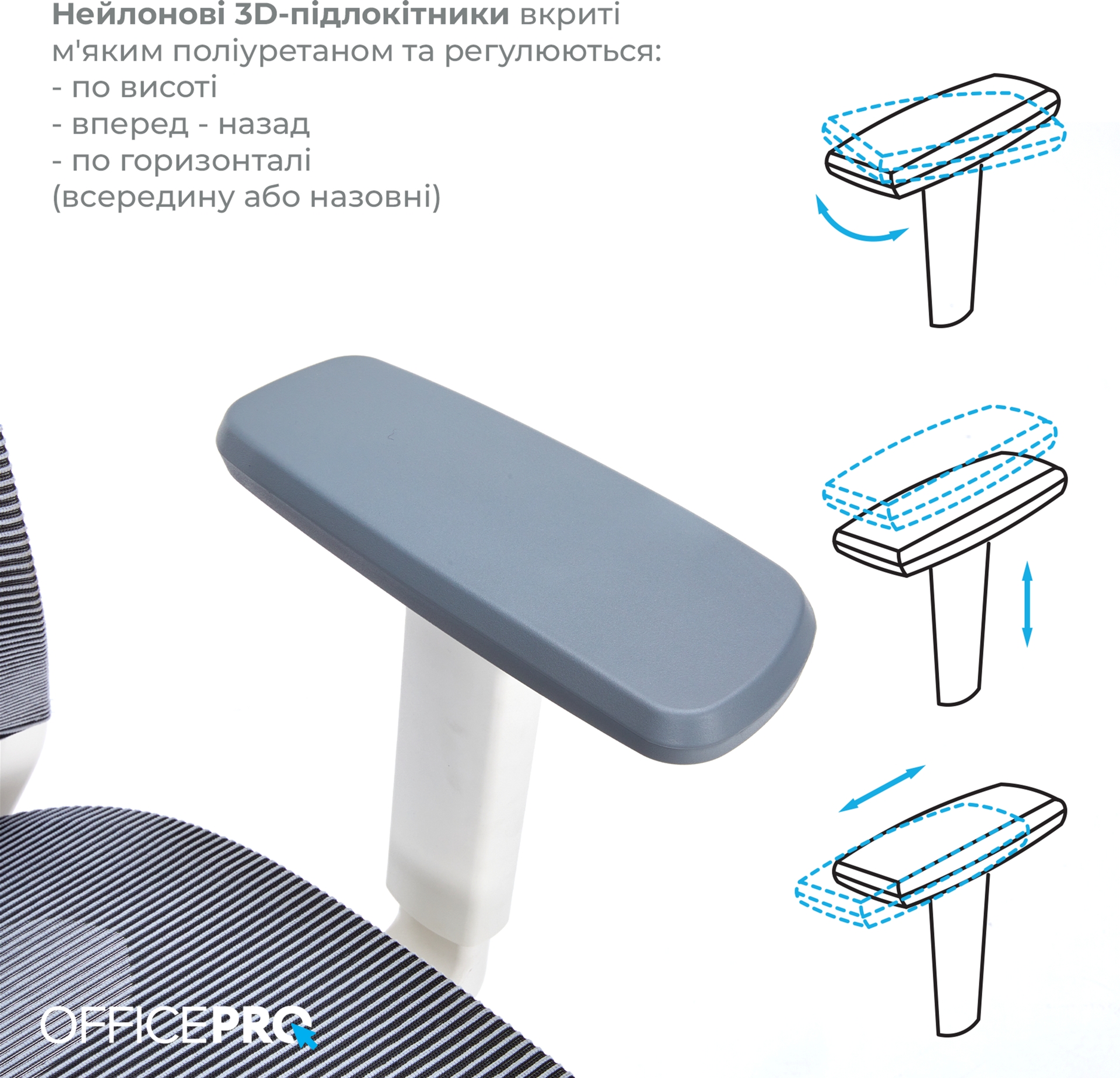 Кресло офисное Officepro Balance OC620-W-DG-DG White/Dark Gray Кресло офисное Officepro Balance OC620-W-DG-DG White/Dark Gray