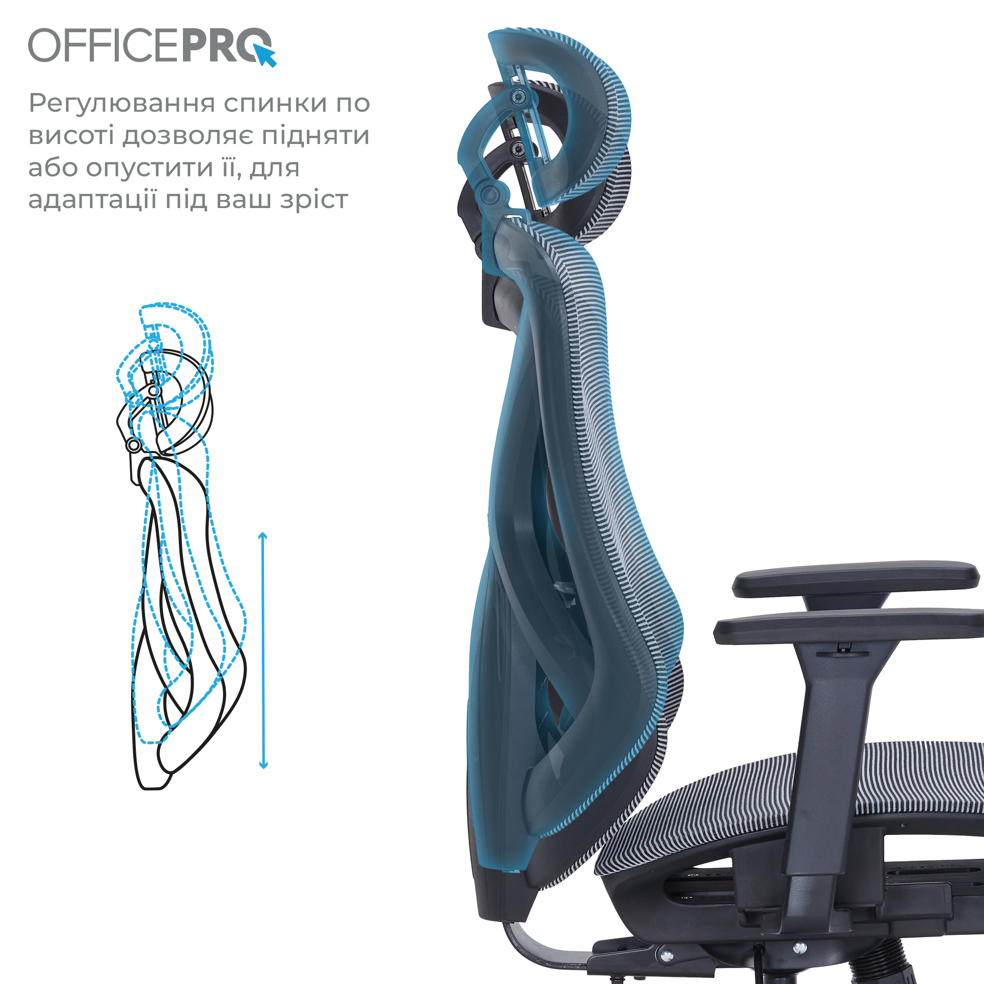 Кресло офисное OfficePro Atlas OC630-B-DG-DG Black/Dark Gray Кресло офисное OfficePro Atlas OC630-B-DG-DG Black/Dark Gray