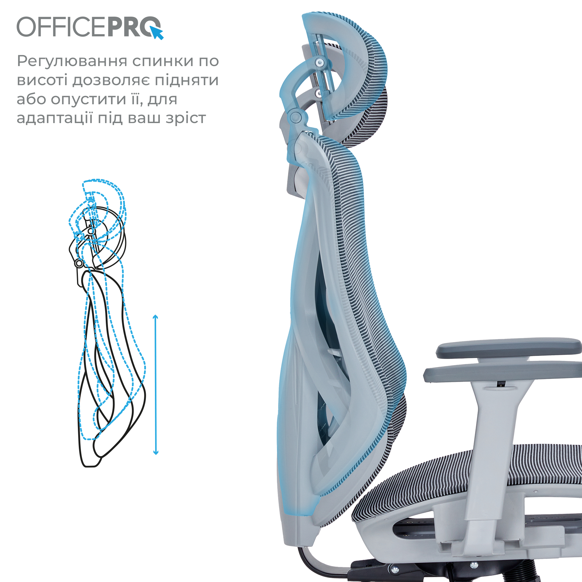 Кресло офисное OfficePro Atlas OC630-G-DG-DG Gray/Dark Gray Кресло офисное OfficePro Atlas OC630-G-DG-DG Gray/Dark Gray