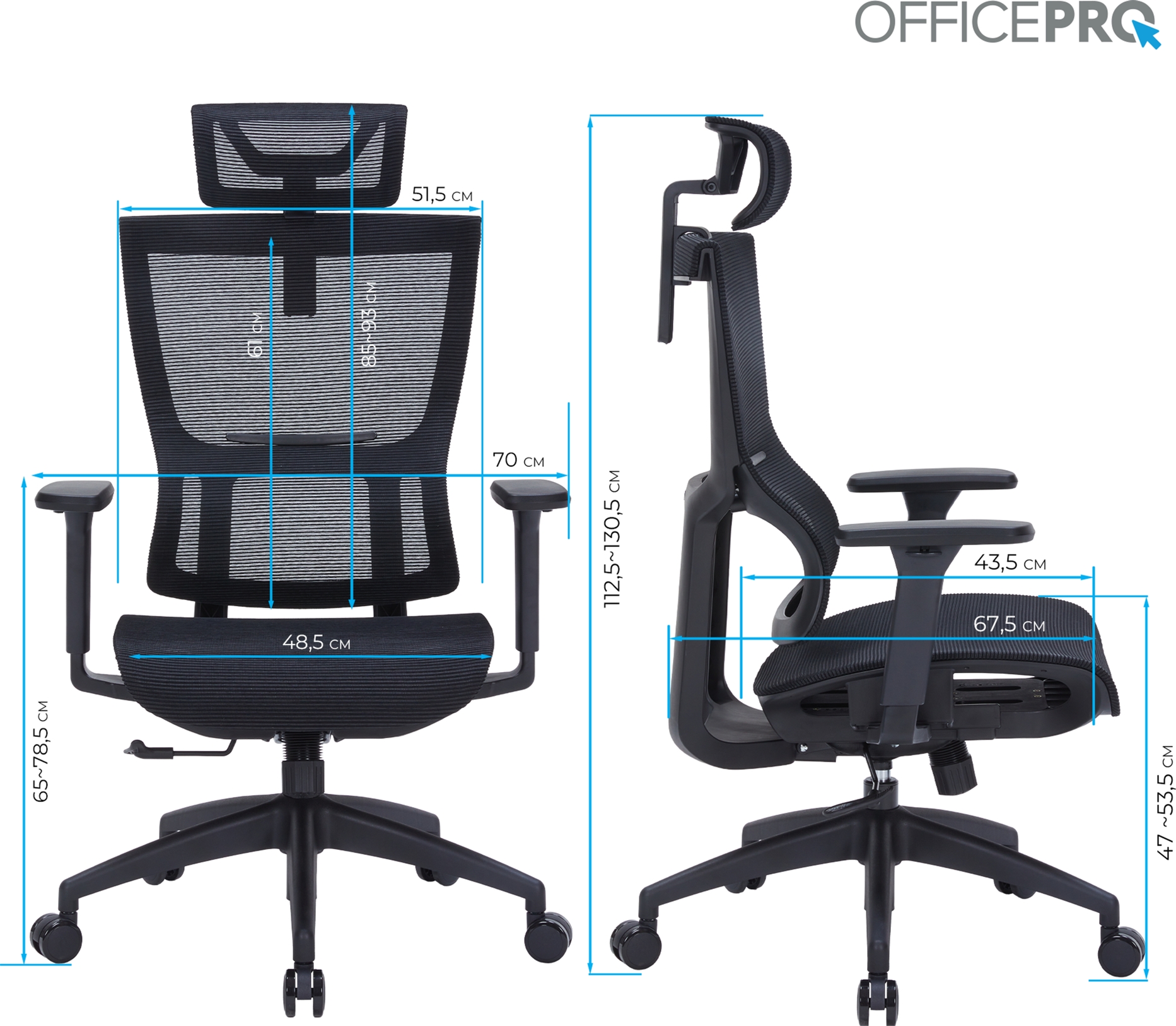 Кресло офисное Officepro Elegant OC660-B-B-B Black Кресло офисное Officepro Elegant OC660-B-B-B Black