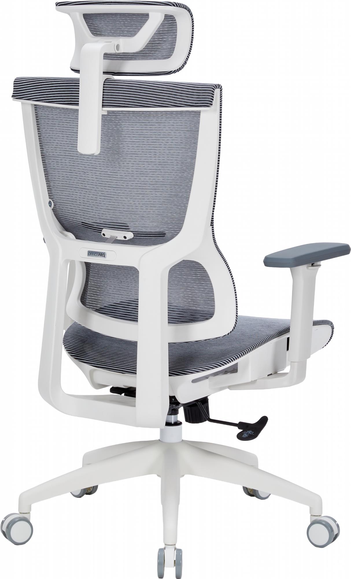 Кресло офисное Officepro Elegant OC660-W-DG-DG White/Dark Gray Кресло офисное Officepro Elegant OC660-W-DG-DG White/Dark Gray