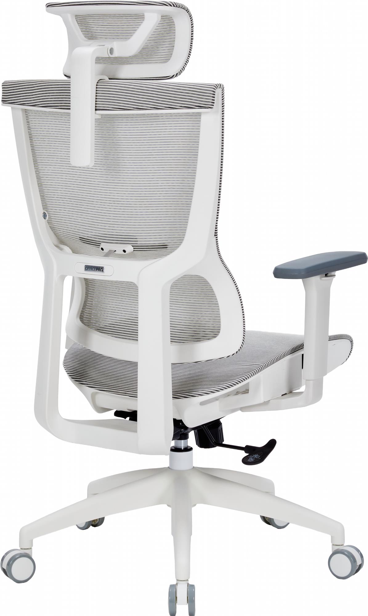 Кресло офисное Officepro Elegant OC660-W-LG-LG White/Light Gray Кресло офисное Officepro Elegant OC660-W-LG-LG White/Light Gray