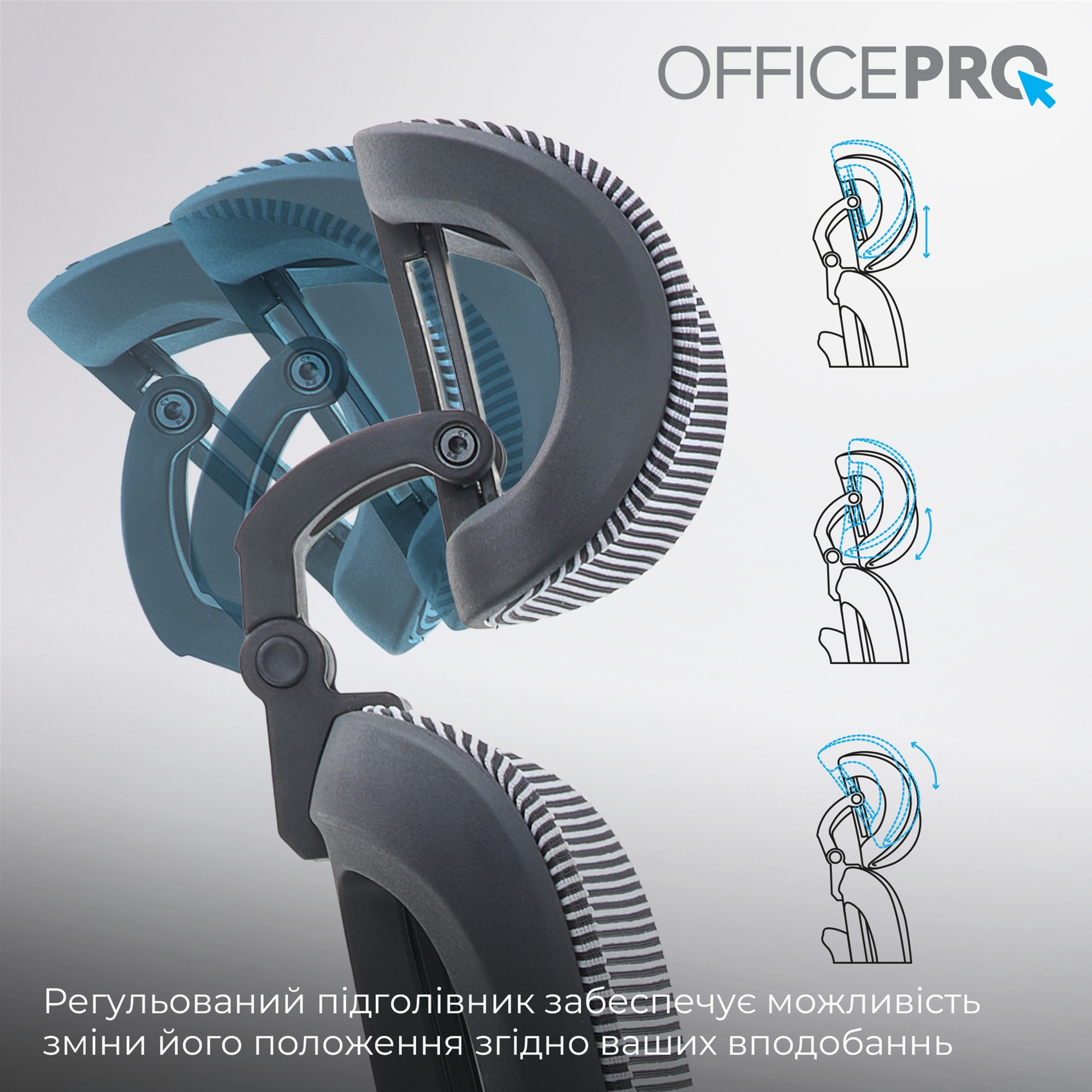Кресло офисное Officepro Skyline OC680-B-G-G Black/Grey Кресло офисное Officepro Skyline OC680-B-G-G Black/Grey