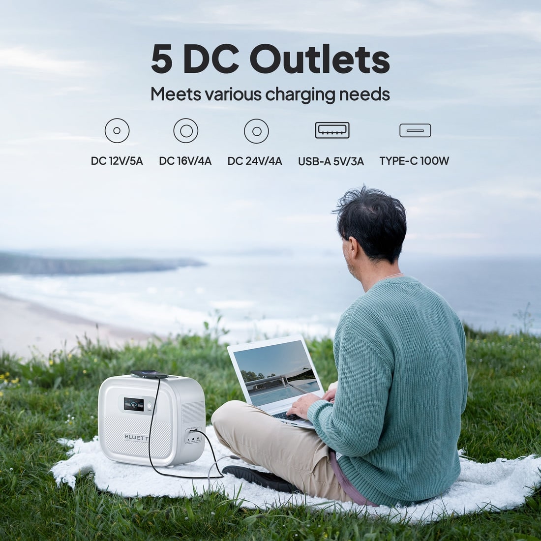 Зарядная станция Bluetti X60, 200W, 614Wh (PP-X60-EU-WH-BL-010) Зарядная станция Bluetti X60, 200W, 614Wh (PP-X60-EU-WH-BL-010)