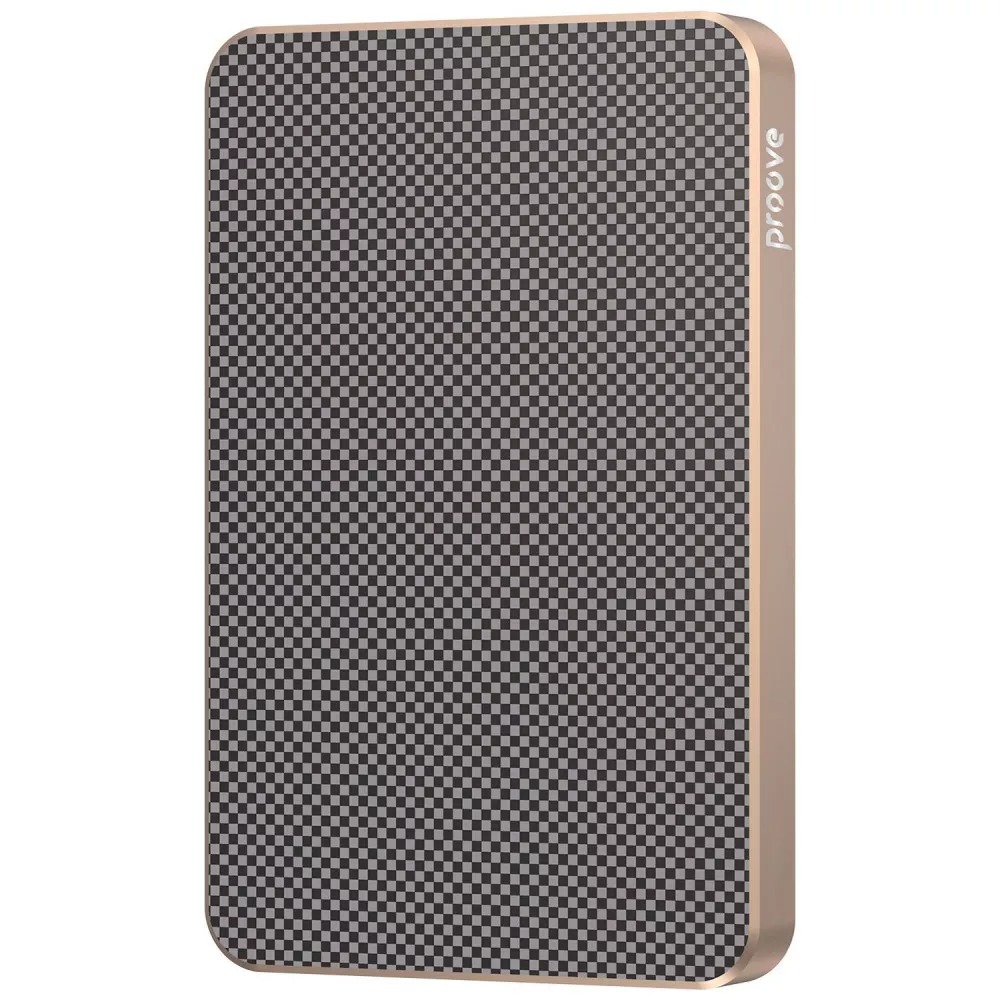 Універсальна мобільна батарея Proove Carbon Slim 20W 5000mAh Бежевий