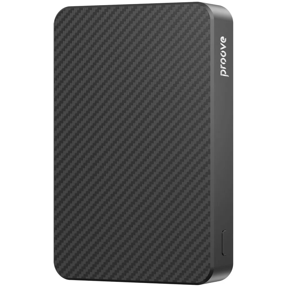 Павербанк Proove Carbon Slim 10000mAh 22.5W з бездротовою зарядкою Чорний