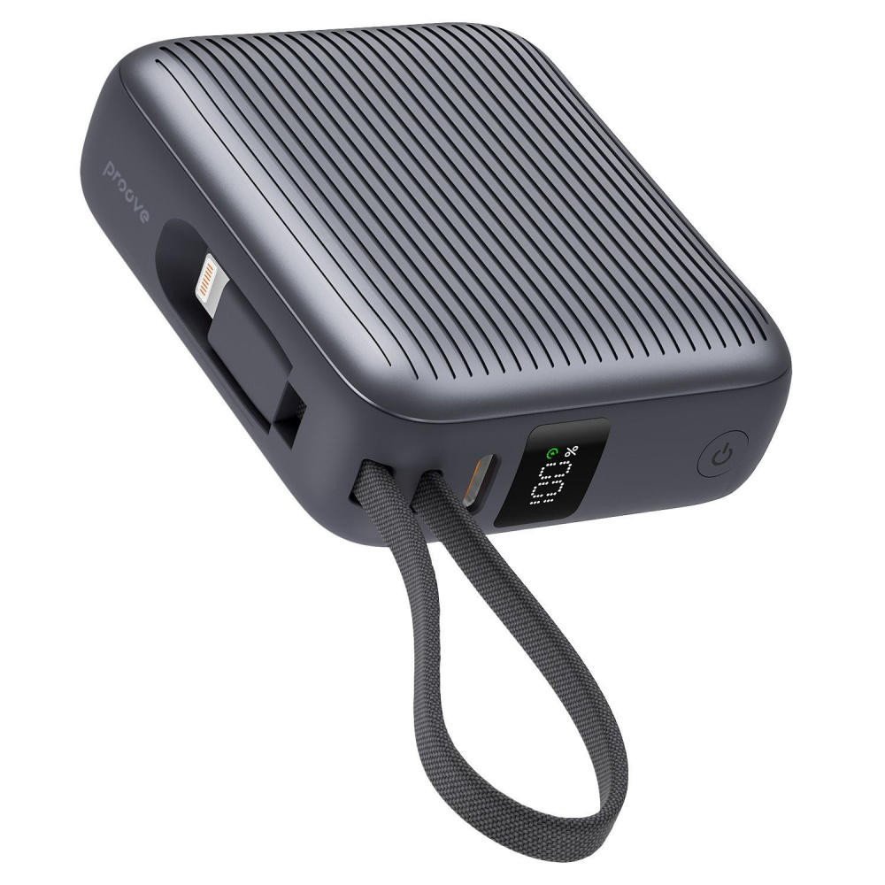 Павербанк Proove Moon Rock 22.5W 10000mAh сірий