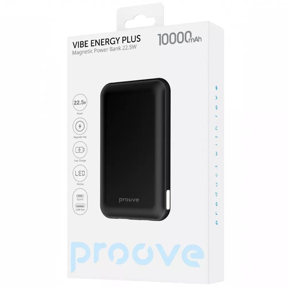 Универсальная мобильная батарея Proove Vibe Energy Plus 22.5W 10000mAh Black (PBVE15012203) Универсальная мобильная батарея Proove Vibe Energy Plus 22.5W 10000mAh Black (PBVE15012203)