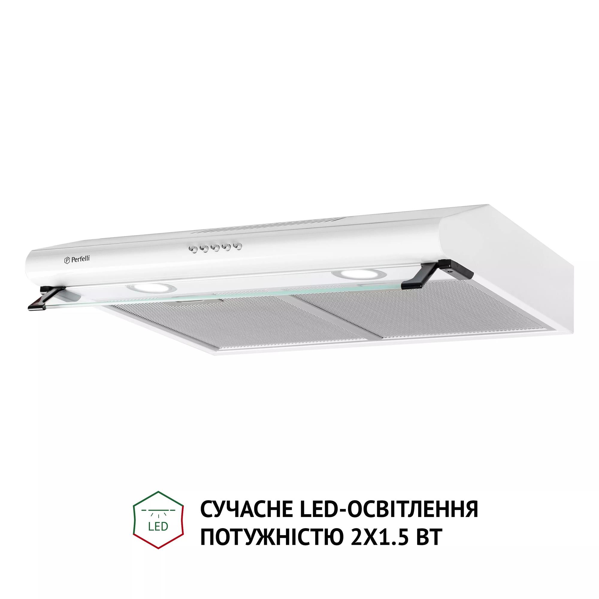 Вытяжка Perfelli PL 6042 W LED Вытяжка Perfelli PL 6042 W LED