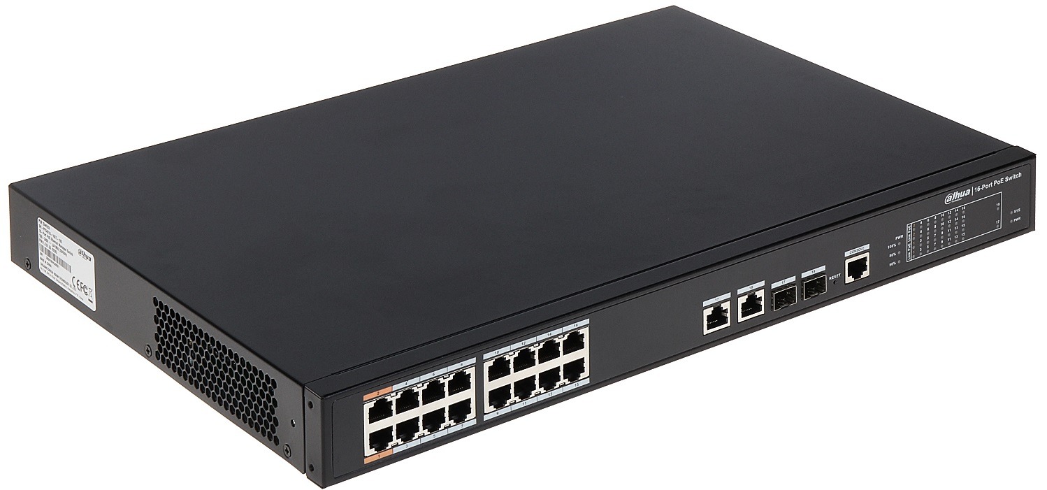 POE комутатор Dahua PFS4218-16ET-190