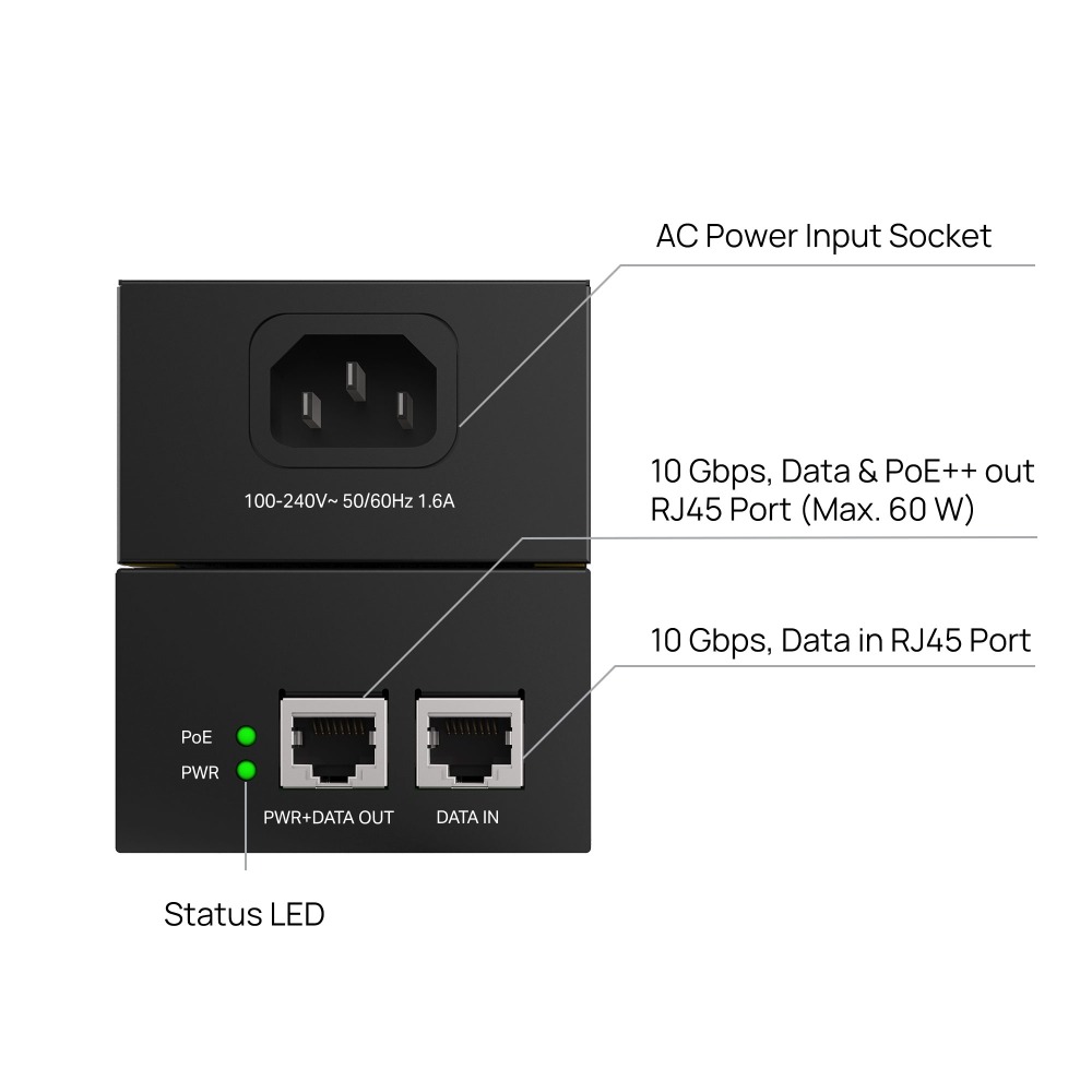 Інжектор PoE TP-Link Omada POE370S